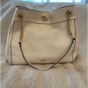 Coach Black Leather Shoulder Bag